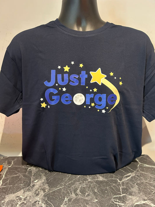 Adult Just George Navy T-Shirt